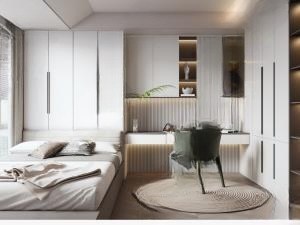 现代榻榻米卧室3D模型下载